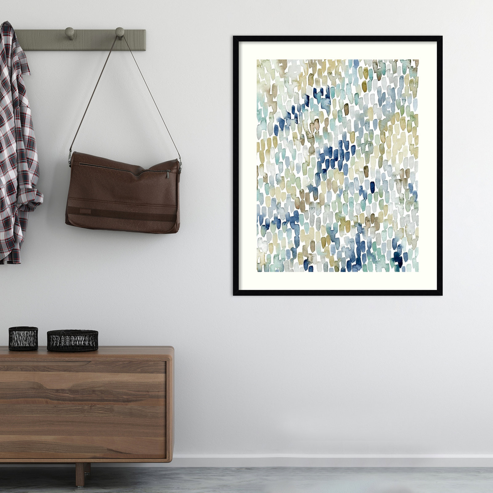River Wavelets I by Grace Popp, 41" H x 33" W, Black Framed Paper