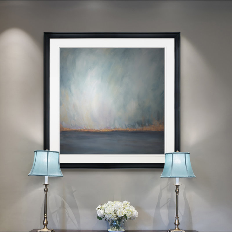 " Journey Softly ", 16" H x 16" W x 1.5" D, Black Framed