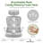 Modern Ergonomic Office Chair With Adjustable Headrest & Foldable Armrests & Lumbar Support-1825876972