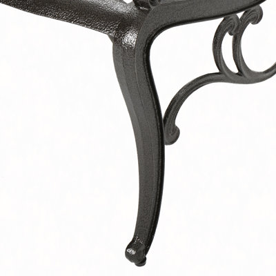 Regal Cast Aluminum Patio Chairs, Traditional Scroll & Floral Design, Rust-Resistant, Set Of 2