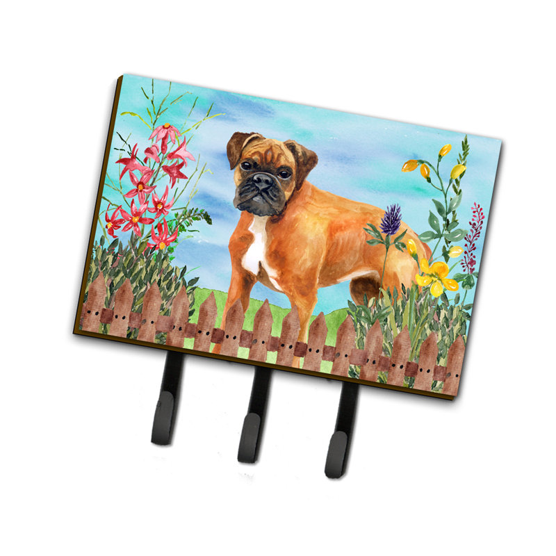 Metal Wall Organizer with Key Hooks, Boxer