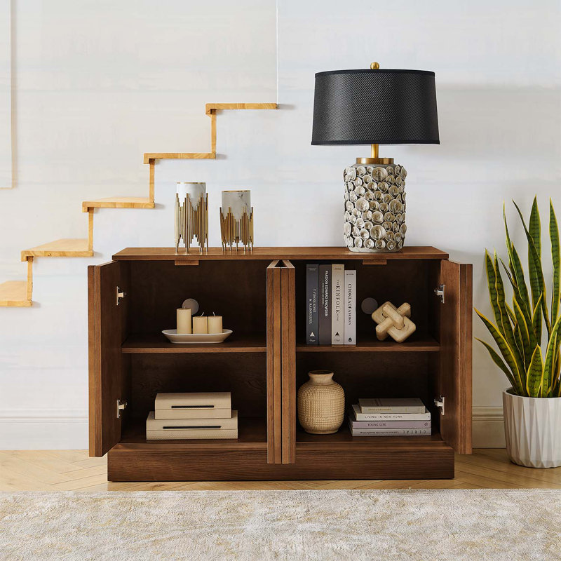 Armoire de rangement polyvalente pour plusieurs pièces, Noyer