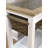 Ewart Beachside Chairside with Wicker Rattan Basket End Table with Glass Inlay-379781181