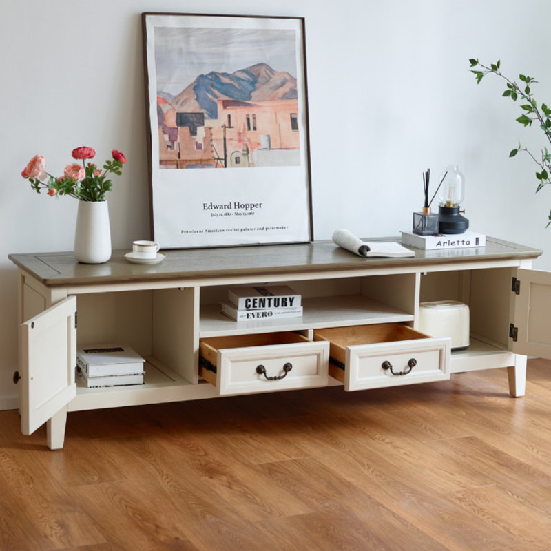Modern Minimalist Solid Wood TV Cabinet