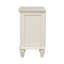 Table de chevet blanc crème avec 3 tiroirs et plateau coulissant pratique de 3 po - Rehausse le décor
