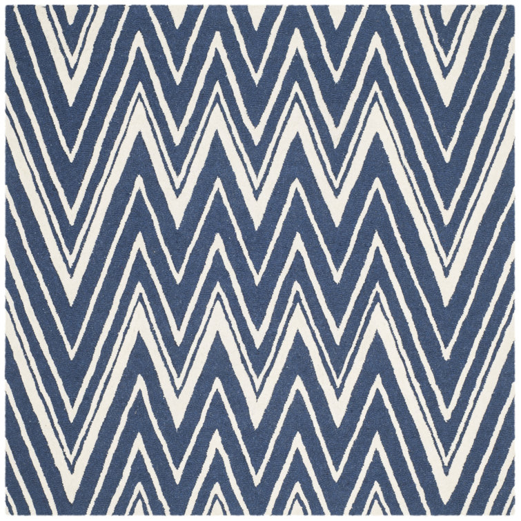 Sanyla Hand Tufted Wool Chevron Rug