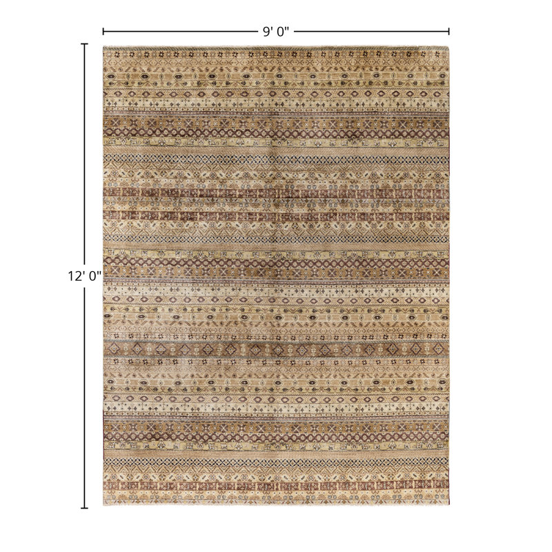Overdyed One-of-a-Kind 9' 0" X 12' 0" Hand Knotted Area Rug