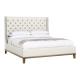 Michael Weiss California King Tufted Upholstered Panel Bed