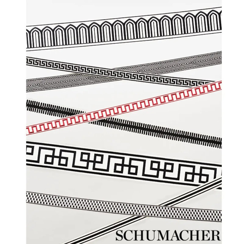 Ruban Schumacher x Miles Redd, Grisaille / noir