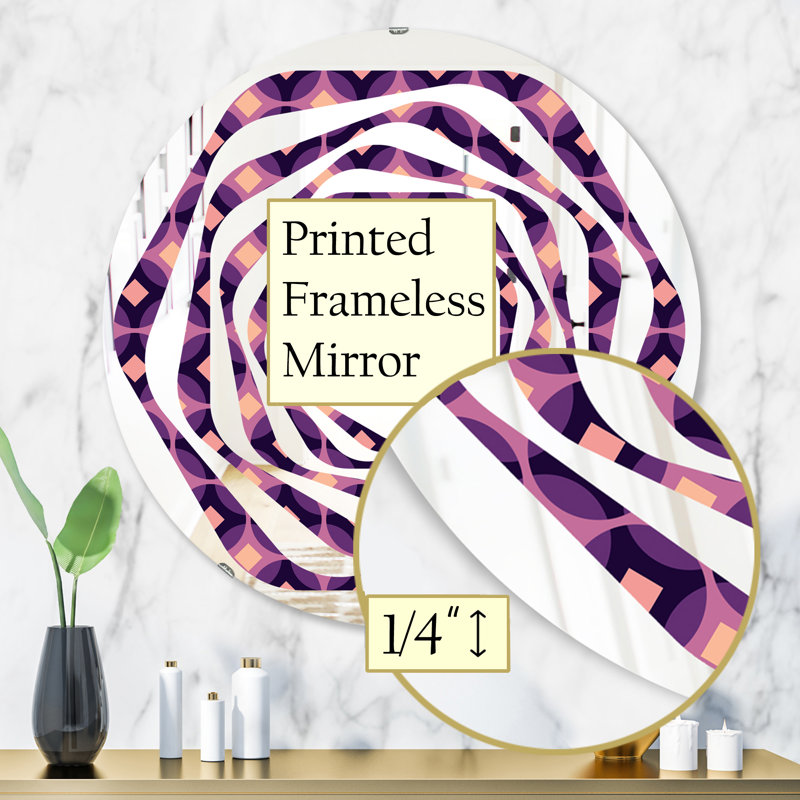 Miroir mural Whirl, H 31,5 po x l po