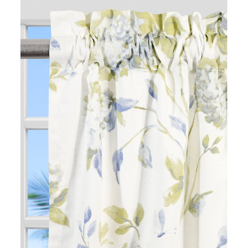 Rideau de café sur mesure 56 po Erie, Porcelaine, H 24 po x l 56 po