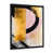 Impression noire sur toile encadrée