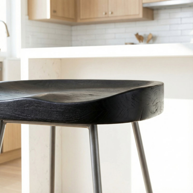 Zachi Counter Stool with Metal Frame