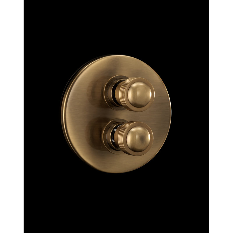 Royal Thermostatic Mixer, Antique Brass