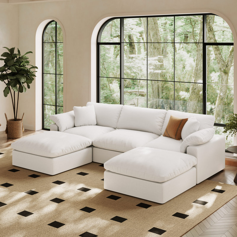 Canapé modulaire surdimensionné Cloud, Blanc