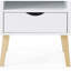 Table de bout Mid-Century moderne Jeff, table de bout et table d'appoint