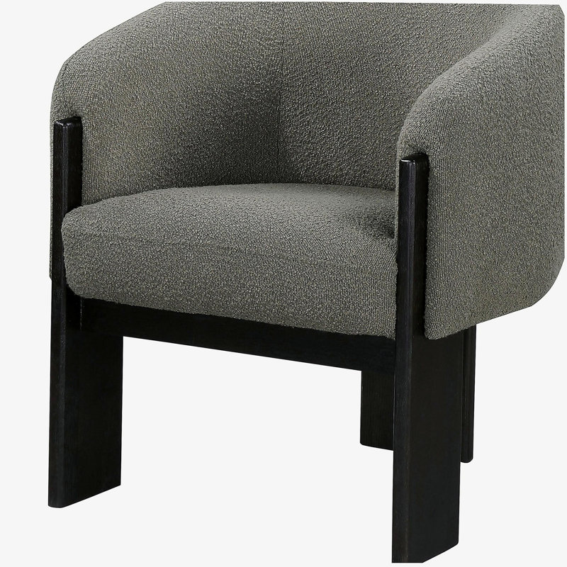 Fauteuil d'appoint rembourré brun Maciel