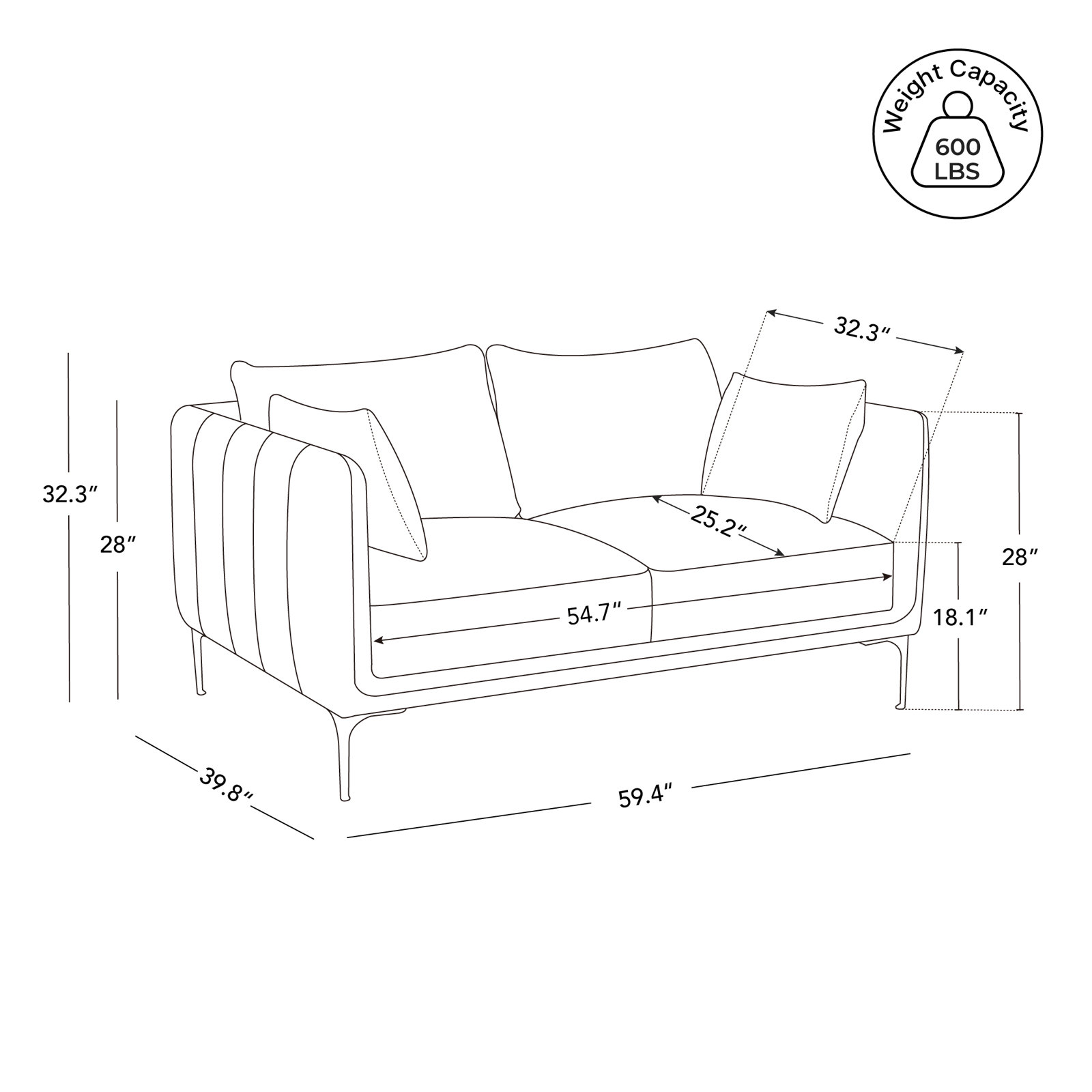 Rae 3-Piece Velvet Living Room Set, Left Hand Facing, Military Green