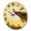 Horloge murale en bois Minimalistic Deer at Sunset on Mountain-63903654