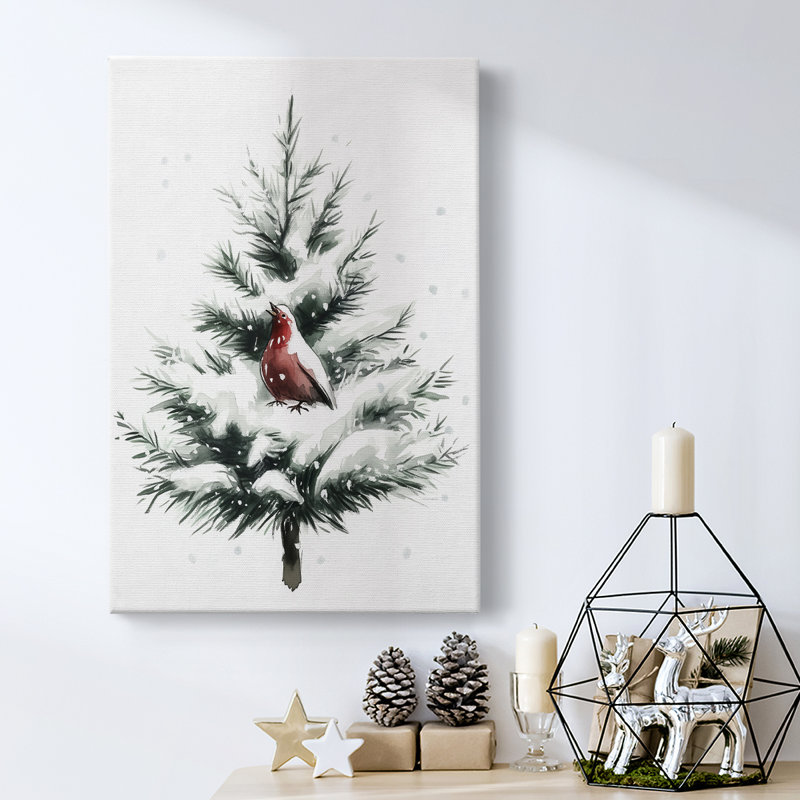 Art des Fêtes de Noël - Toile tendue avec châssis CDxxviii, H 12 po x l 8 po