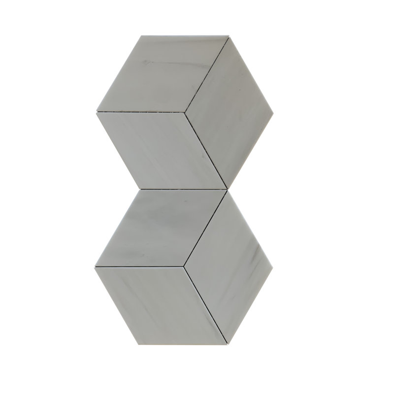 Soft Touch 4" x 4" Marble Honeycomb Mosaic Wall & Floor Tile
