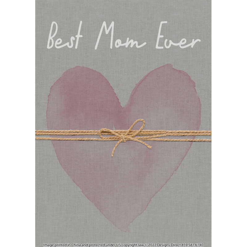Best Mom Ever - Wrapped Canvas Print, 51cm H x 51cm W