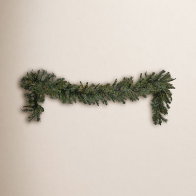 PVC Greenery 108" Pre-Lit Mixed Pine Garland