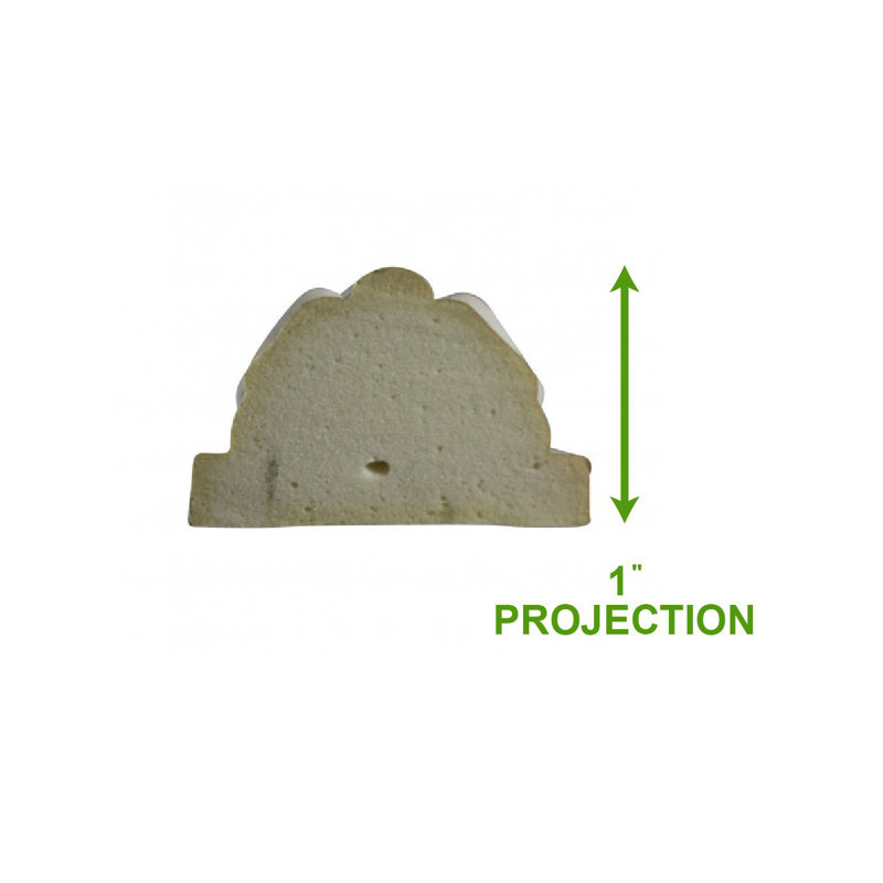Trenton Ornate Primed White Urethane Crown Moulding 94"