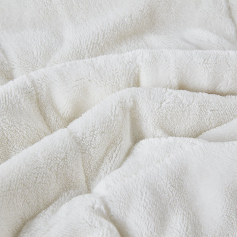 Couverture réversible en duvet Heiq Smart, Ivoire ivoire, L 107,99 po x l 89,99 po