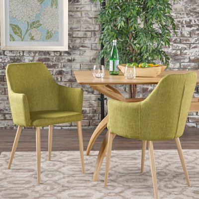 Ensemble de 2 chaises de salle à manger, tissu rembourré pour la salle à manger