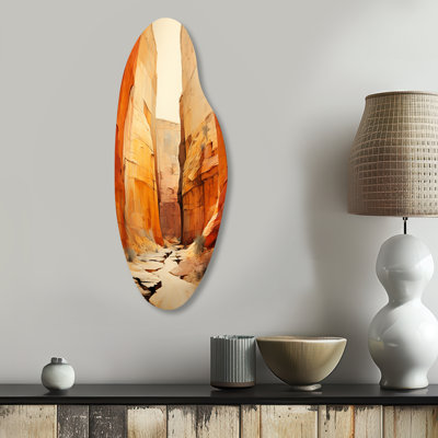 Marvalyn - Canyon Curved Shape Assymterical Metal Wall Art