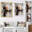 «Exploration des profondeurs du marbre noir I» sur toile-88517853-88517855