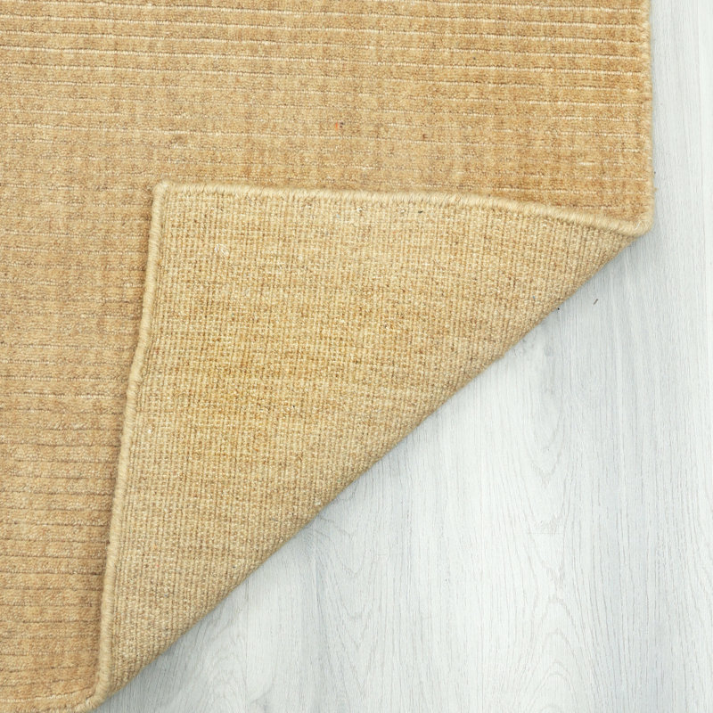 Tapis tissé à la main | Tapis moderne en laine | Tapis d'intérieur beige 8 mm, Rectangle de 5 pi x 8 pi