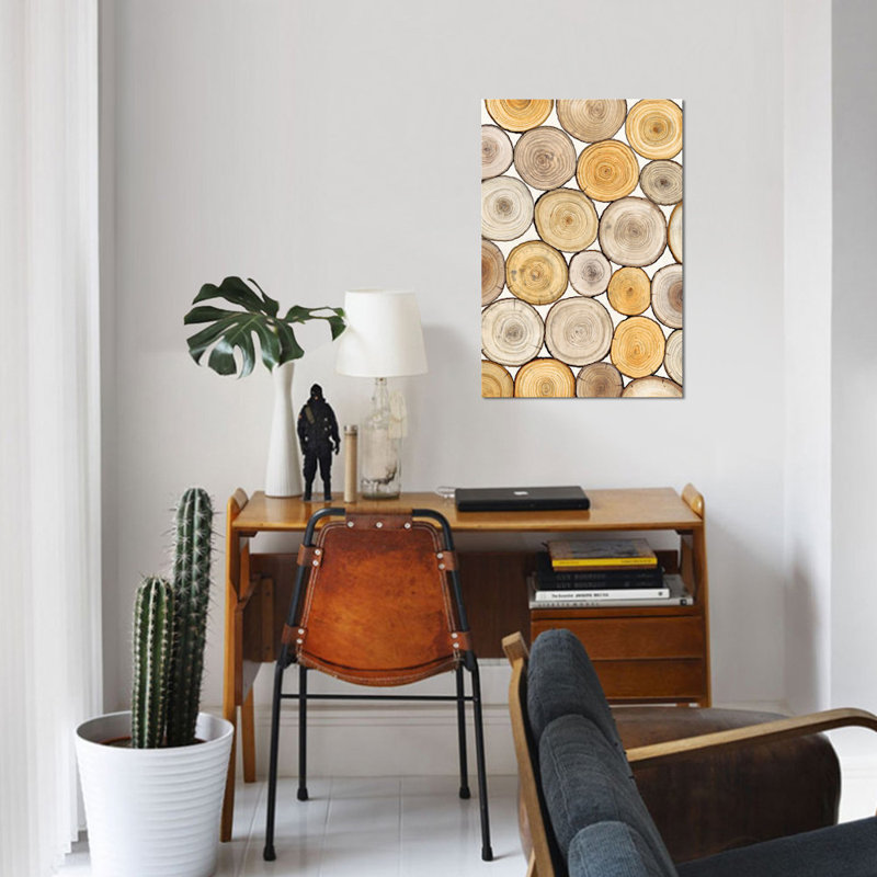« tree ring study ii », impression sur toile, H 12 po x l 8 po x P 0,75 po, Toile tendue, Pas de tapis