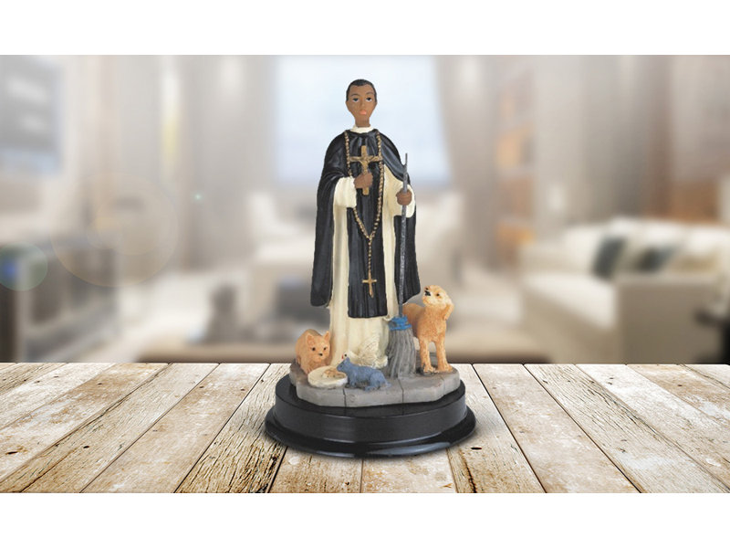 Figurine sacrée 12 "Saint Martin De Porres