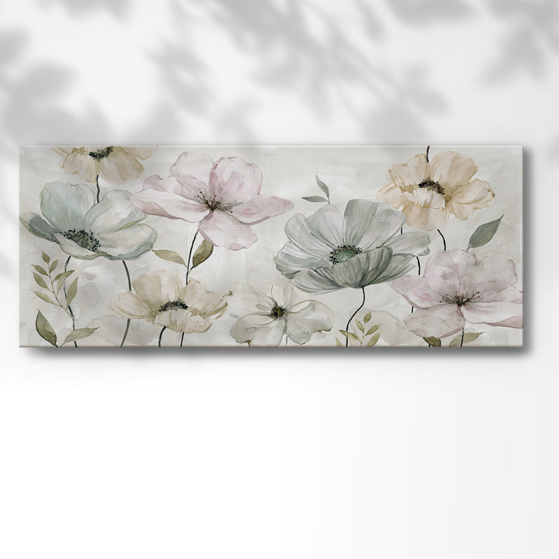 «Garden Grays» sur toile, H 8 po x l 20 po x P 1,5 po