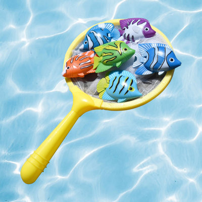 Colorful Weighted Fish Catching Water Game - 9"