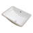Hokku Designs Manvydas 21'' White Ceramic Rectangular Bathroom Sink with Overflow
