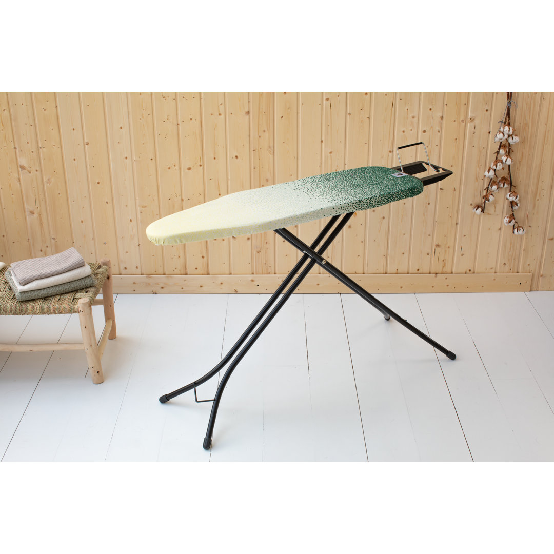 Brabantia Size A Small Ironing Board with Fair Trade Cover & Steam Iron Rest Brabantia