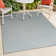 Ryansh High-Low Minimalist Scandi Striped Blue/Ivory Indoor/Outdoor Rug