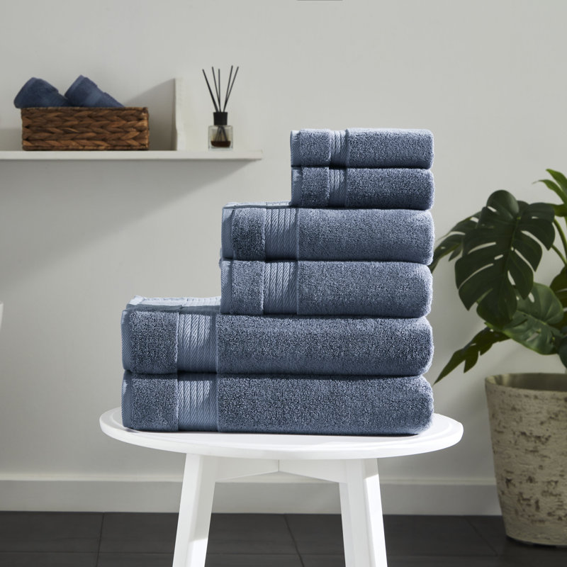 Ozdilek 6-Piece Bath Towel Set, 2 Bath, 2 Hand, 2 Wash100% Cotton Turkish Towels, 2 Bath Towels (30x60/550 GSM), 2 Hand Towels (16x30/575 GSM), 2 Washcloths (13x13/600 GSM) Towel Set