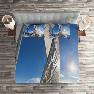 Sailboat Coastal Coverlet