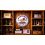 Enseigne ronde en métal Mancave
