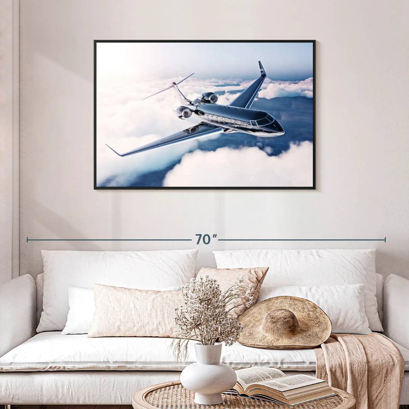 Mehar Private Jet Flight, 29" H x 43" W