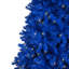 Pre-Lit Medium Artificial Pine Christmas Tree - Royal Blue - Clear Lights-1968672300
