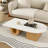 Pamala Wood Veneer Coffee Table Modern