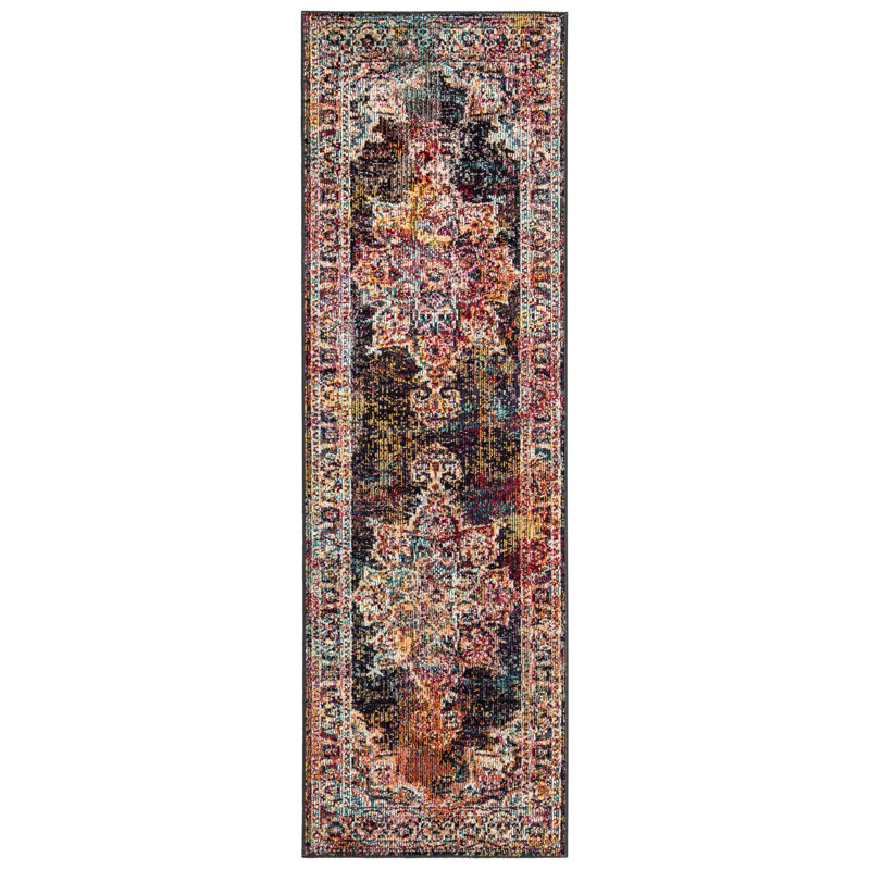 Mae Crystal Performance Oriental Rug, Runner 2'2" x 7'