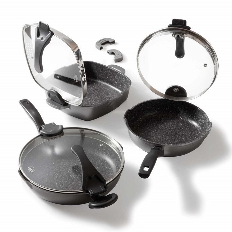 6 - Piece Non-Stick Aluminum Cookware Set