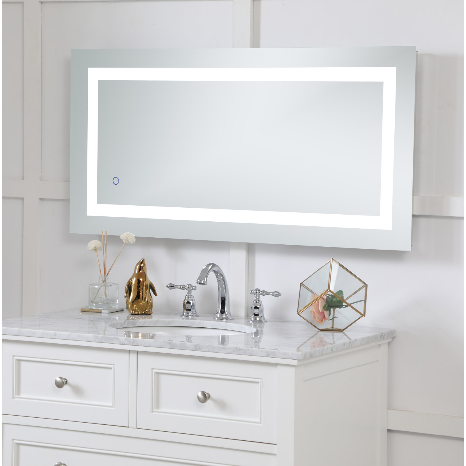 Scoles Flat Wall Mirror, 40" x 20"