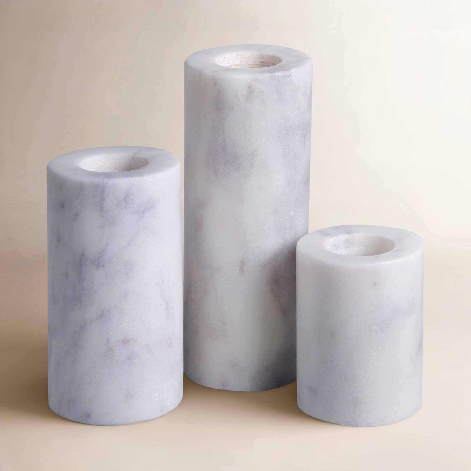 Matheson 3-Piece Genuine Marble Holder Set